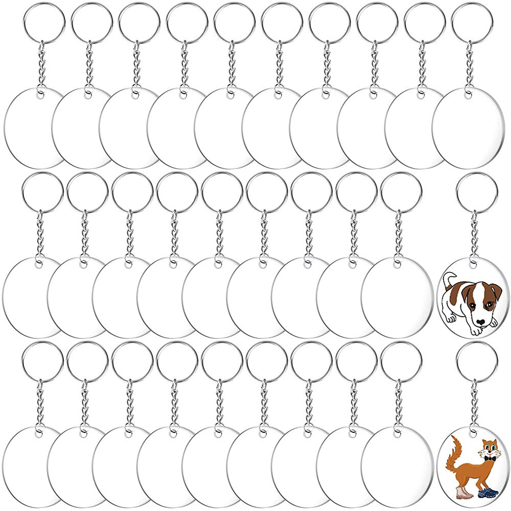 Wholesale Metal DIY Acrylic Keychain CaseDIY Acrylic Keychain Case